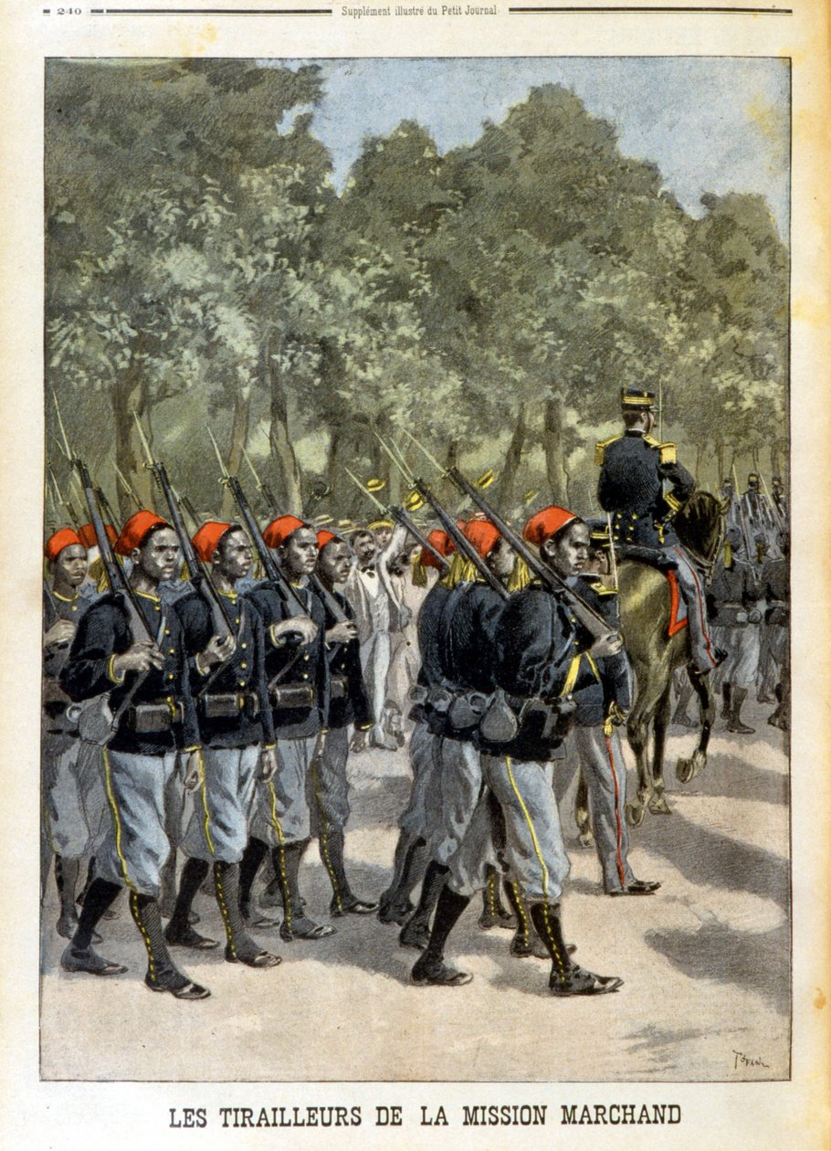 Szenegáli Tirailleurs de la Mission Marchand à Paris – az 1899.07.23-i „” Le petit Journal”-ban alkotó: Unknown artist