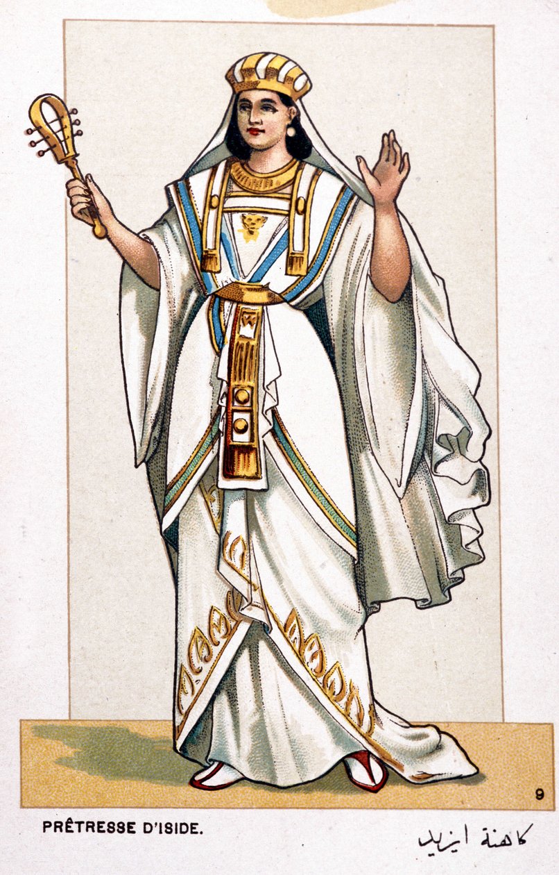 Operajelmezek kromolitográfiáinak sorozata Giuseppe Verdi Aida első bemutatása alkalmából: Iside előnője. 1872 alkotó: Unknown artist