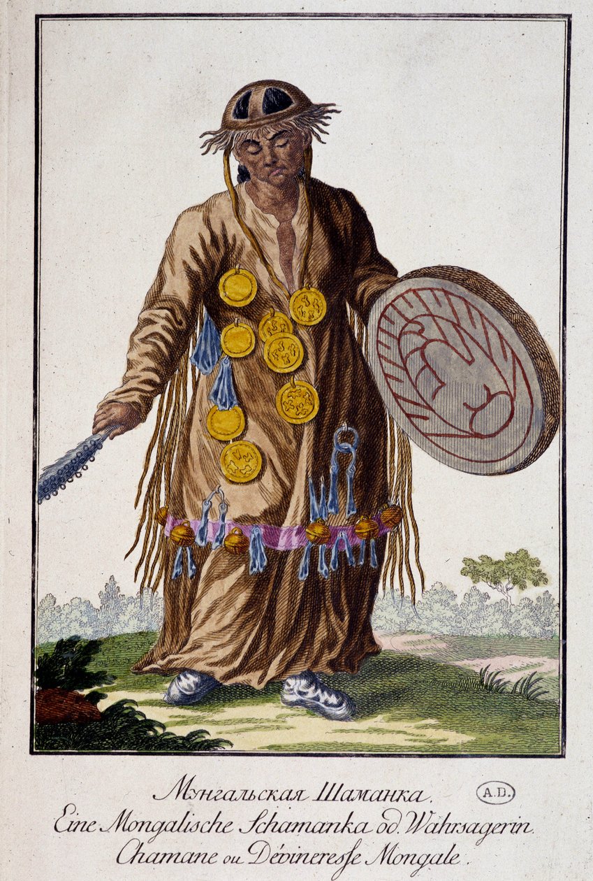 Sámán vagy mongol Devineresse - Metszet alkotó: Unknown artist