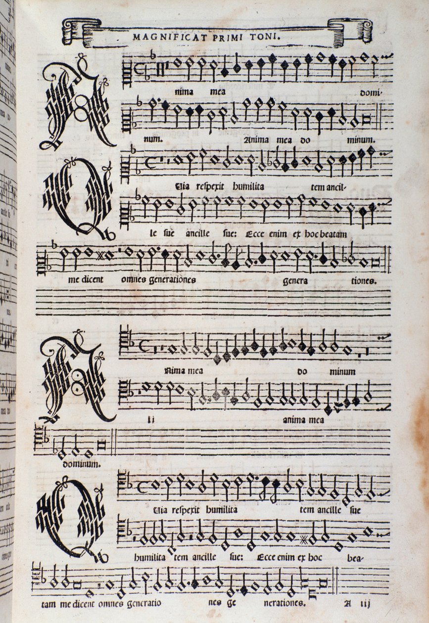 Giovanni Animuccia Magnificat kottaoldala alkotó: Unknown artist