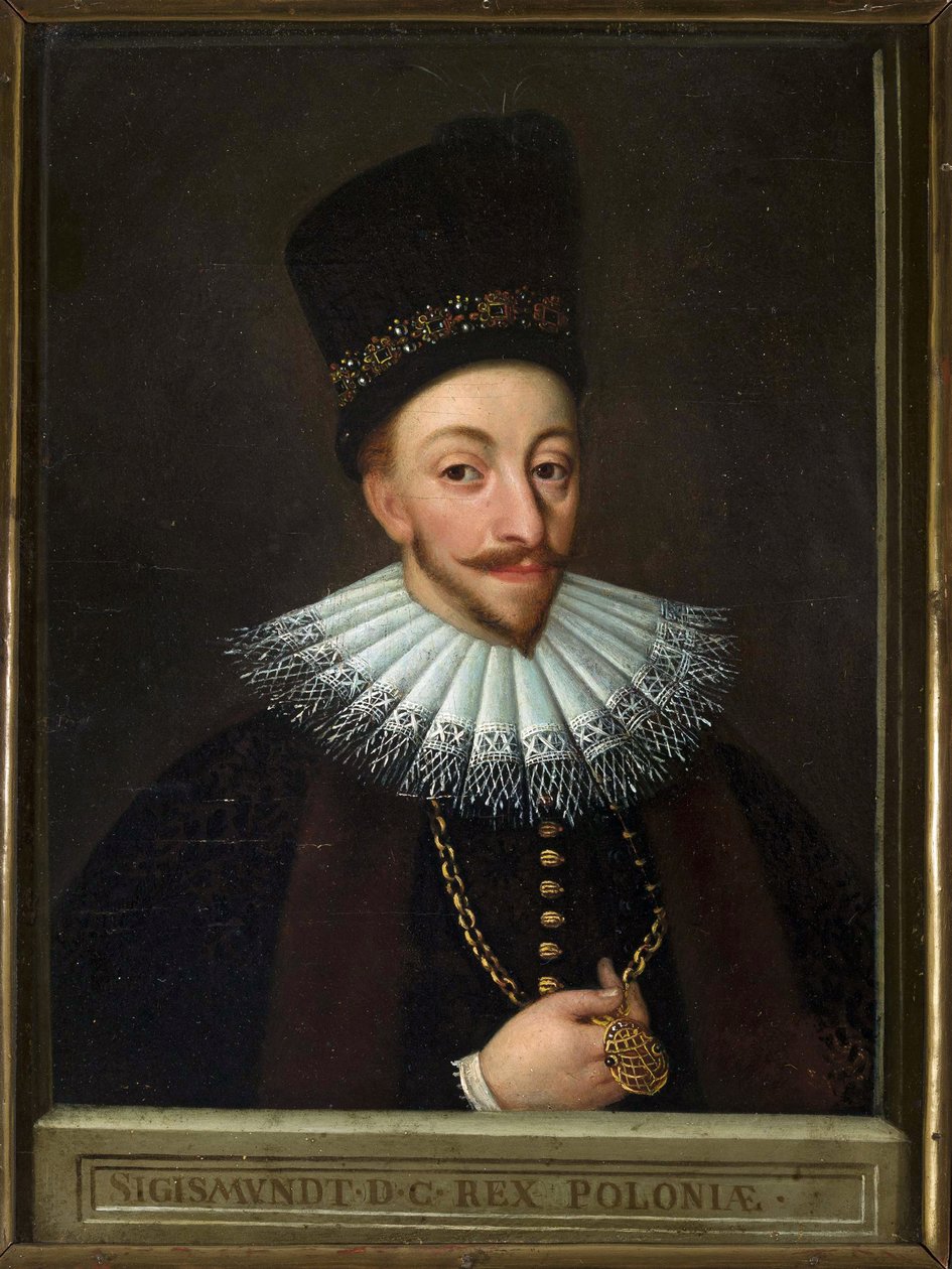 III. lengyel Zsigmond - III. Vasa Zsigmond lengyel király (1566-1632), névtelen arcképe. Olaj, vászon, 17. század eleje, Narodowe Múzeum, Varsó alkotó: Unknown artist
