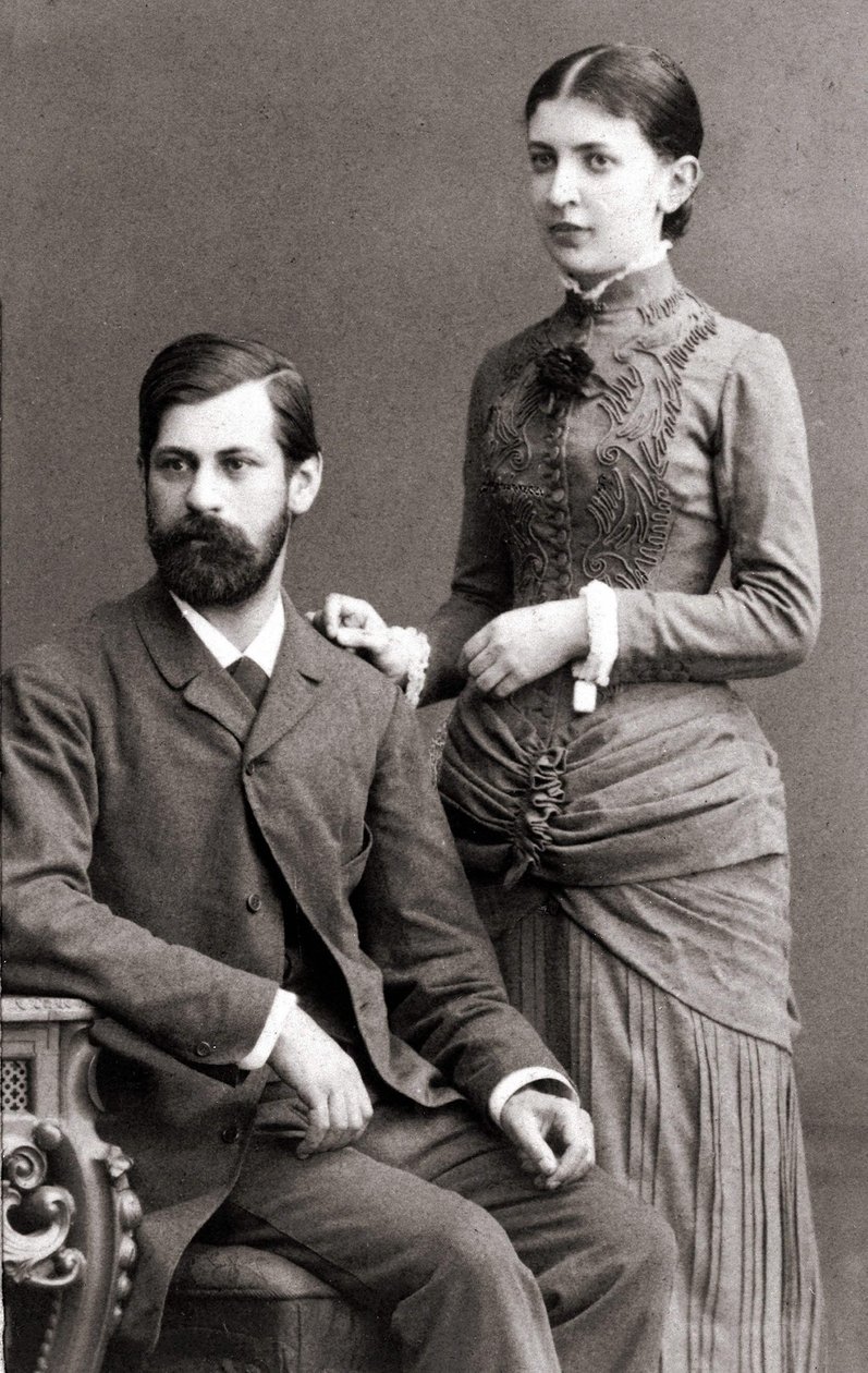 Sigmund Freud és felesége, Bernays Martha 1885 júniusában. alkotó: Unknown artist