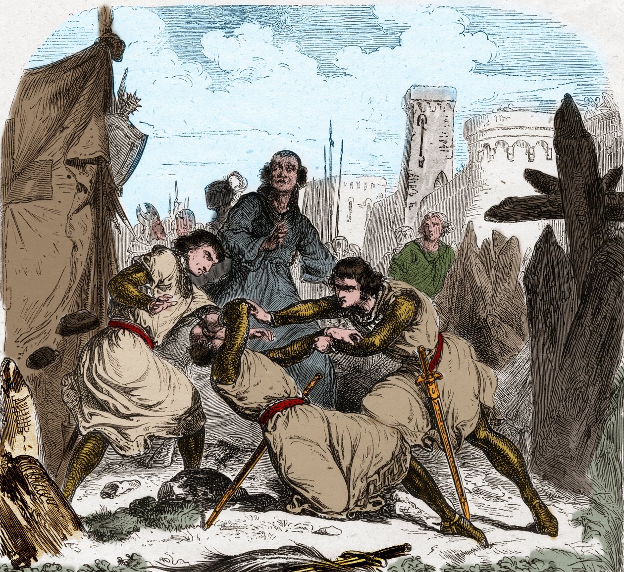 IV. Montfort-i Simon (1150-1218) francia arisztokrata halt meg, Toulouse székhelyén 1218-ban. alkotó: Unknown artist