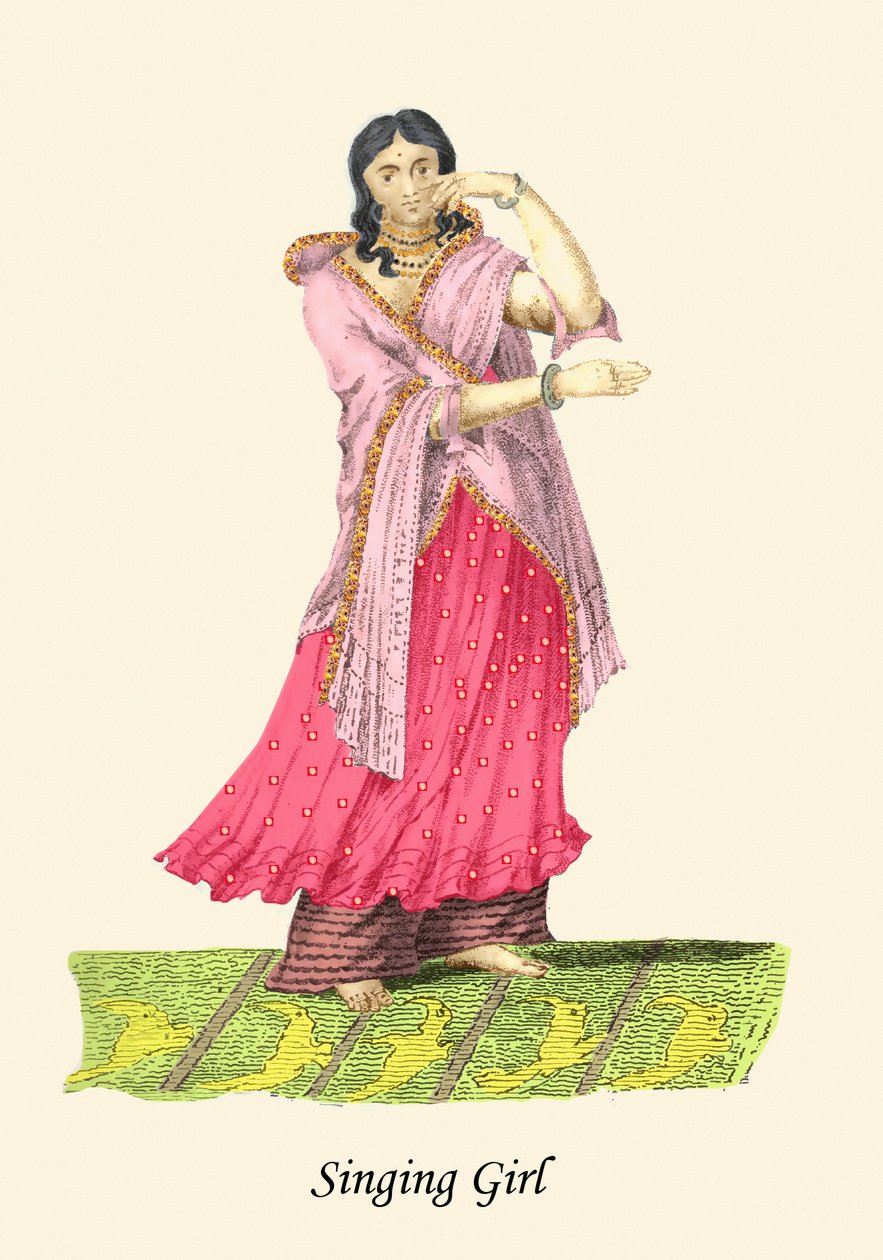 Éneklő lány alkotó: Unknown Artist