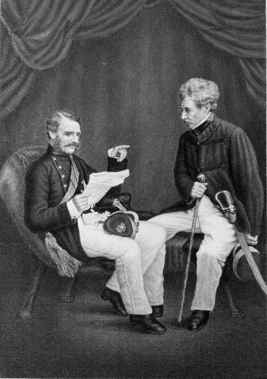 Sir Colin Campbell és Mansfield vezérőrnagy alkotó: Unknown artist