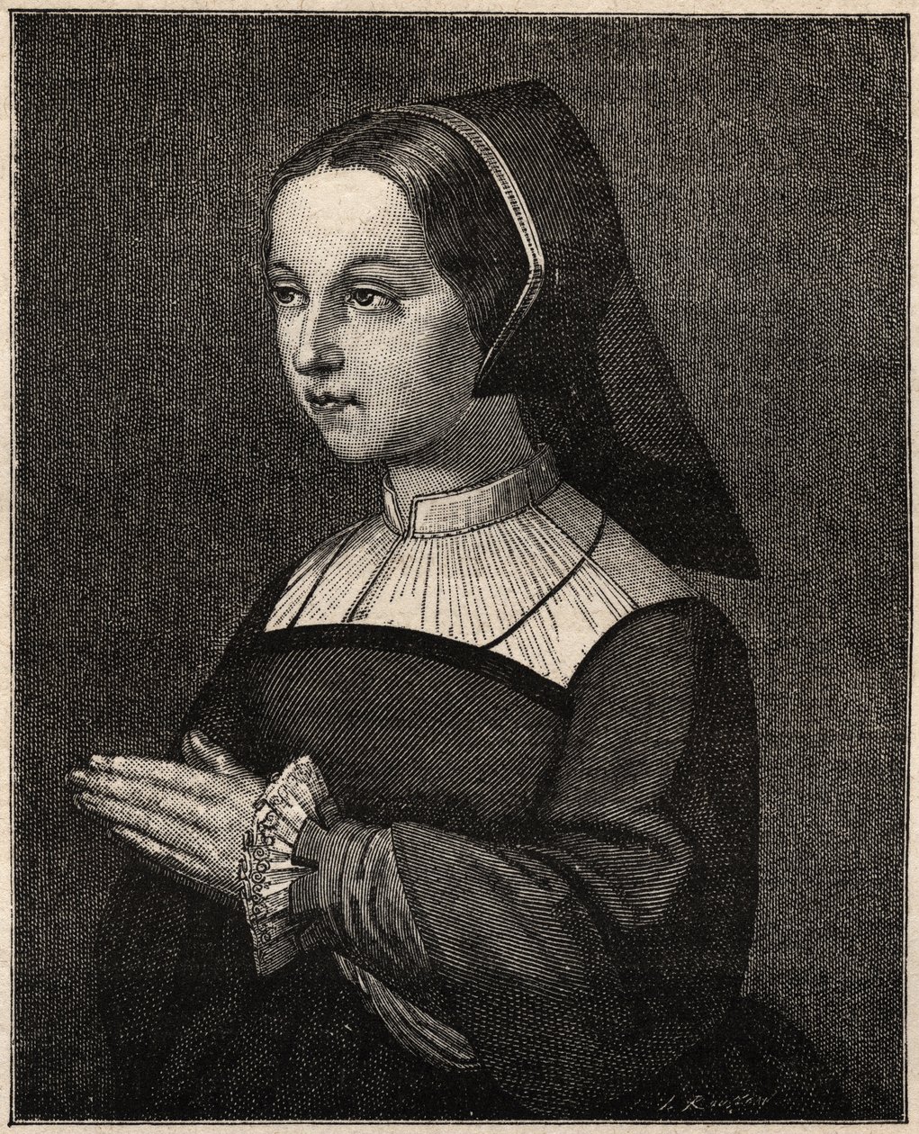St Jane Frances de Chantal – Szent Jeanne-Francoise (Jeanne Francoise Fremyot, Rabutin de Chantal bárónője) portréja, Chantal, a Visitation alapítója (1572-1641) (Szent Jane Frances de Chantal portréja (Jeanne-Francoise Fremyot, Baroness) VS alkotó: Unknown artist