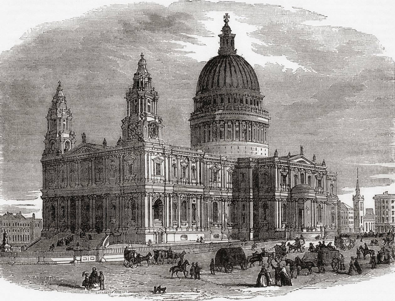 Szent Pál székesegyház (metszet) alkotó: Unknown artist