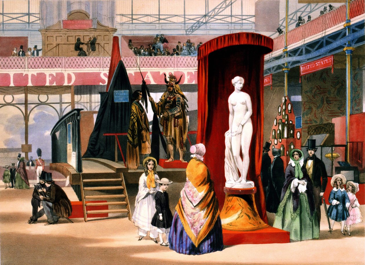A görög rabszolga szobra a londoni világkiállításon alkotó: Unknown artist