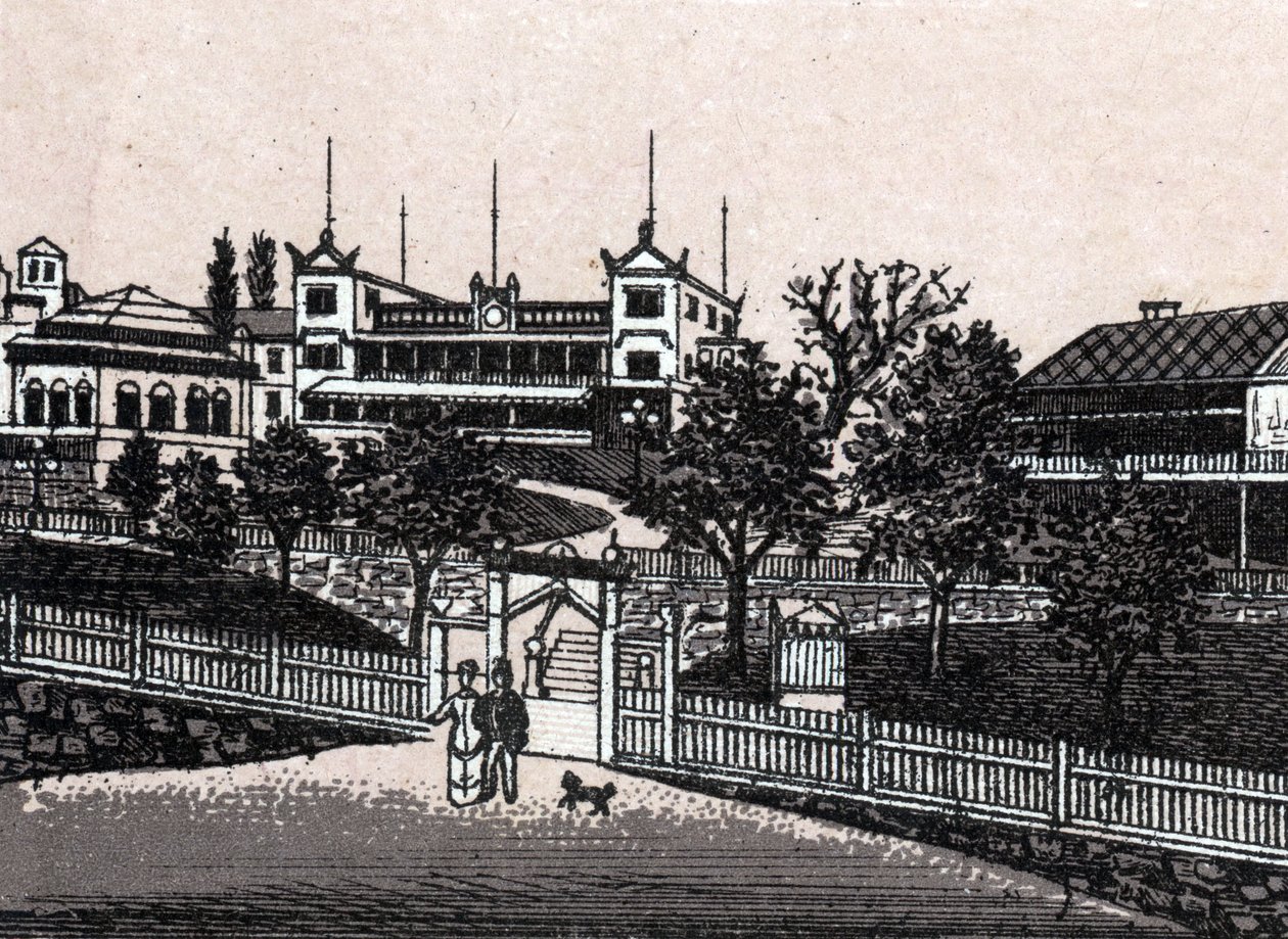 Stockholm, Svédország: Haselbacken kilátása. in "" A világ 168 nézetet szemléltet"" Keltezés nélküli (19. század vége) alkotó: Unknown artist