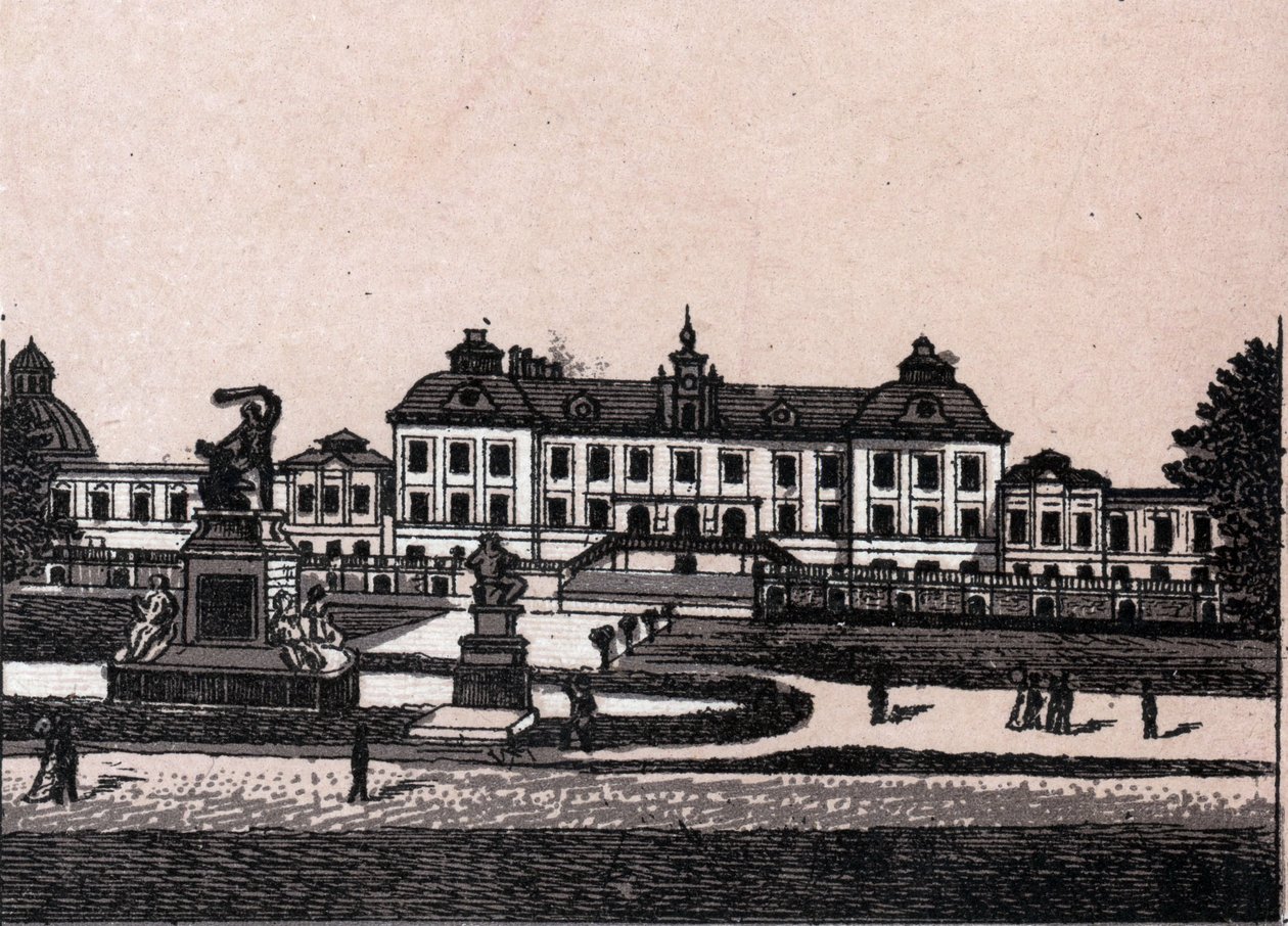 Stockholm, Svédország: kilátás Drottningholm várára (Castle Drottningholms). in "" A világ 168 nézetet szemléltet"" Keltezés nélküli (XIX. század vége) alkotó: Unknown artist