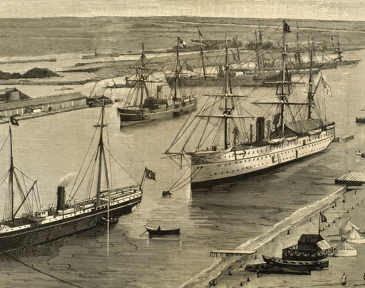 Szuezi-csatorna, Port-Said, Egyiptom alkotó: Unknown artist