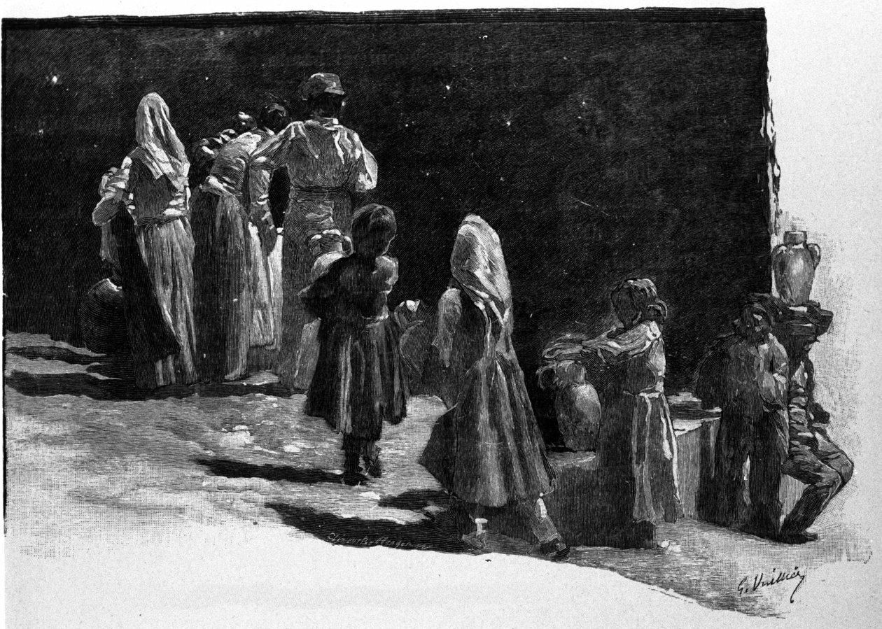 Babona: a szicíliai falvak lakóinak csillagszemlélete. századi metszet alkotó: Unknown artist