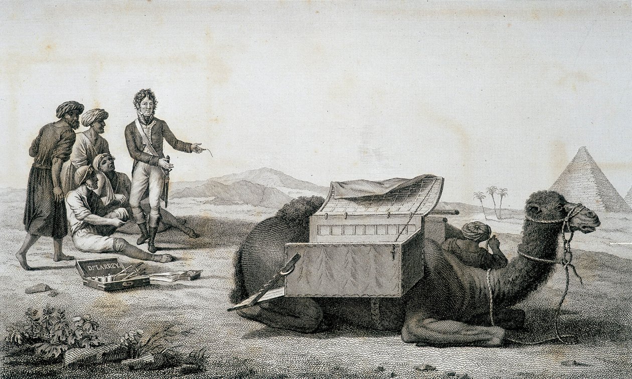 Sebészet: Doktor Larrey – az „Egyiptom leírása” című kötetben, Imperial Editions alkotó: Unknown artist