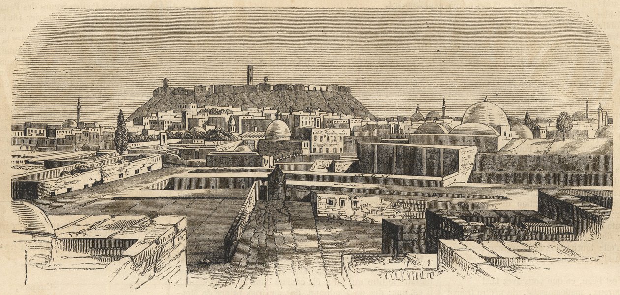 Szíria: Aleppo városa Szíriában a 19. században - Aleppo Szíriában - 1864 alkotó: Unknown artist