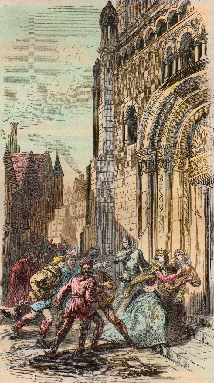 A NAMUROIS FELVONÁS 1256-ban. (Namur vagy Nameur). Metszet 1868-ból Theodore Juste (1818-1888) „Histoire de Belgique a kezdetleges időktől I. Lipót uralkodásának végéig” című könyvébe. Magángyűjtemény. alkotó: Unknown artist