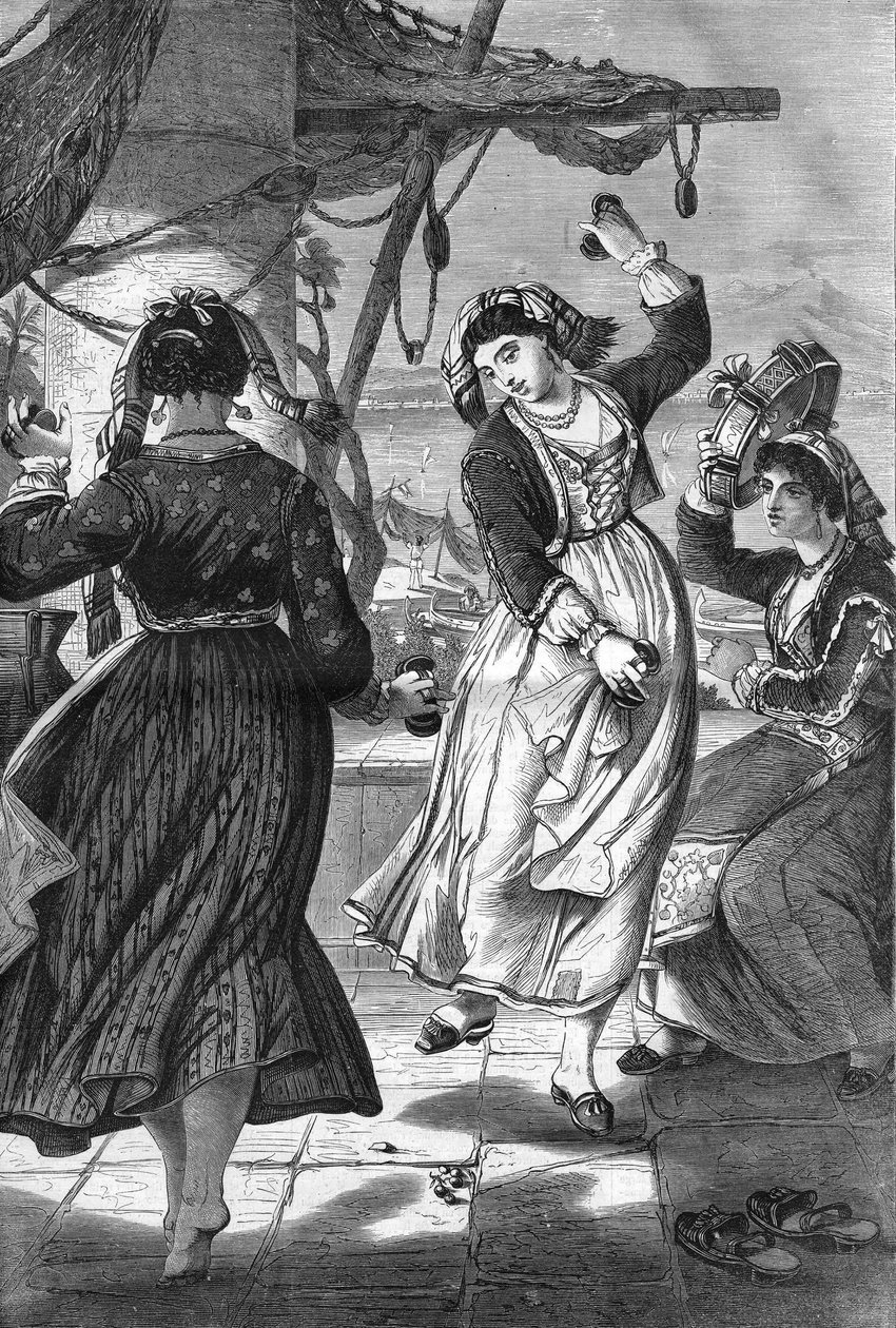 Tarantella (Tarantella) Ischiában. alkotó: Unknown artist