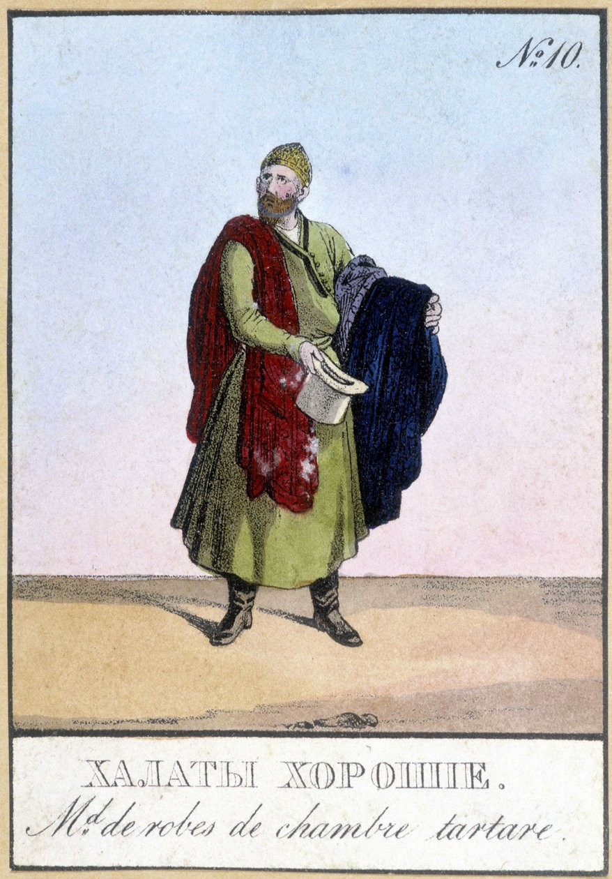 Tatárkötözés kereskedő Oroszországban a XIX. alkotó: Unknown artist