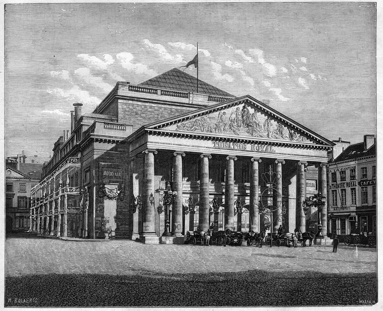 Teatre Royal de la Monnaie, Brüsszel, Belgium alkotó: Unknown artist