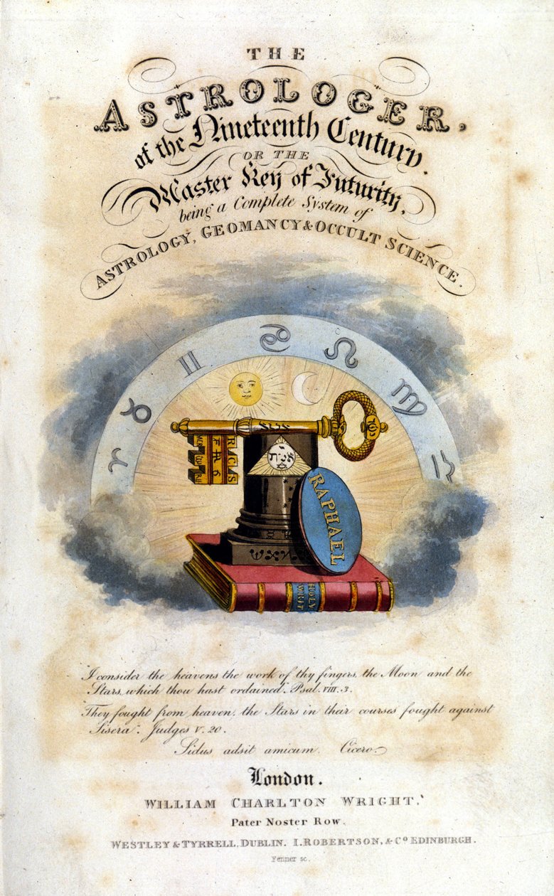 A tizenkilencedik század asztrológusa. Értekezés az asztrológiáról és az okkult tudományokról. 1825. alkotó: Unknown artist