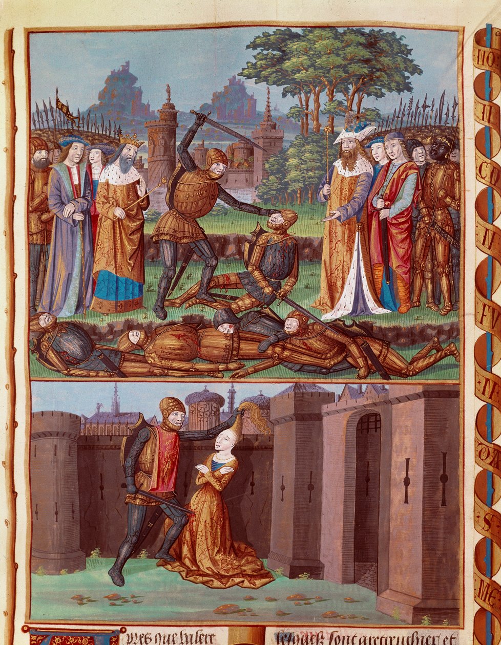 Horatius és Curiacia csatája A három római horatius találkozik a három kúriákkal. Különféle harci jelenetek. Horatius, a három Horatius-testvér (a három Horatius) egyike, a rómaiak úgy tervezték, hogy szembenézzenek a három Curiaciával, Alba városából a 7. alkotó: Unknown artist