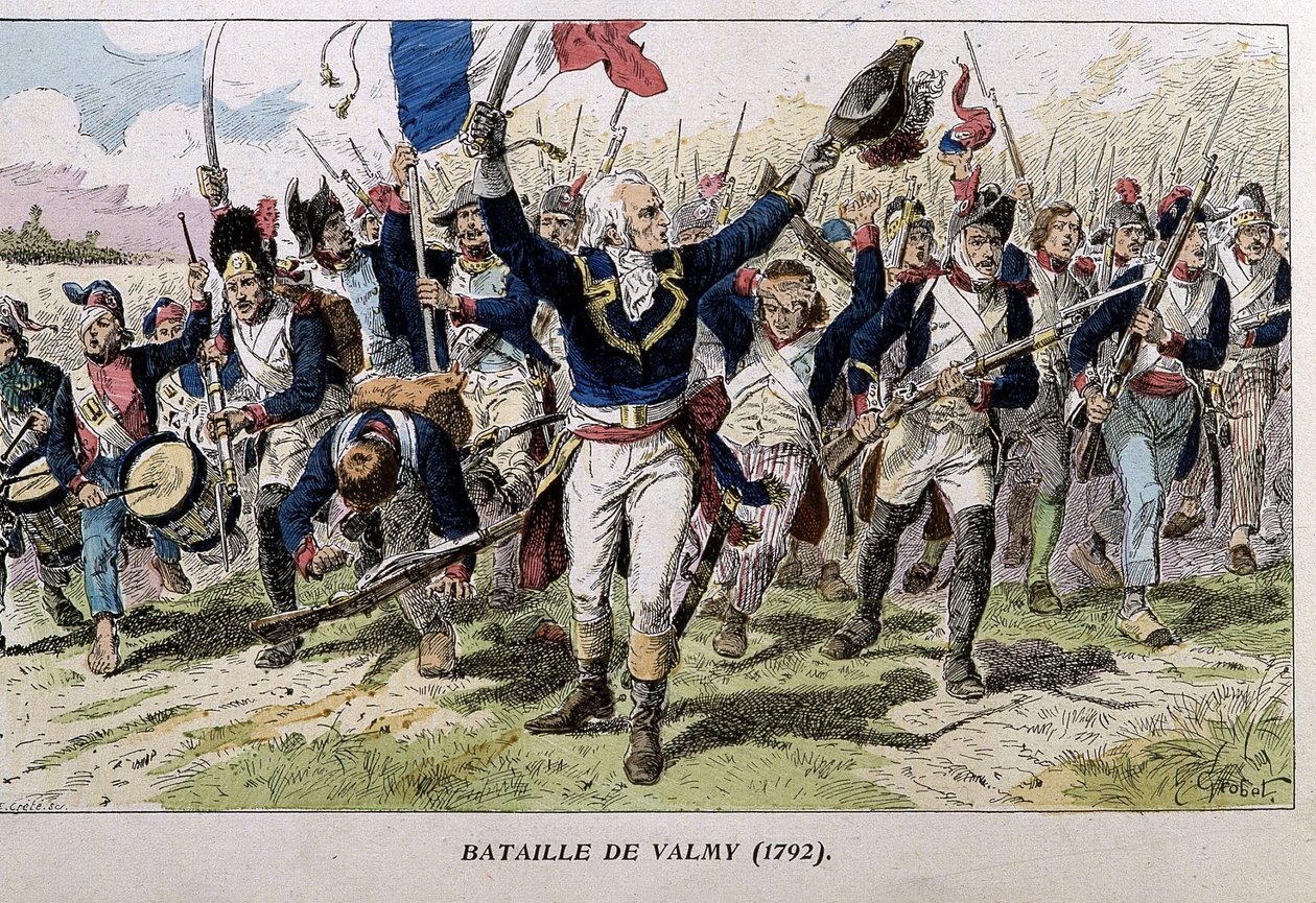 A valmyi csata (1792) - metszet, 19. század vége alkotó: Unknown artist