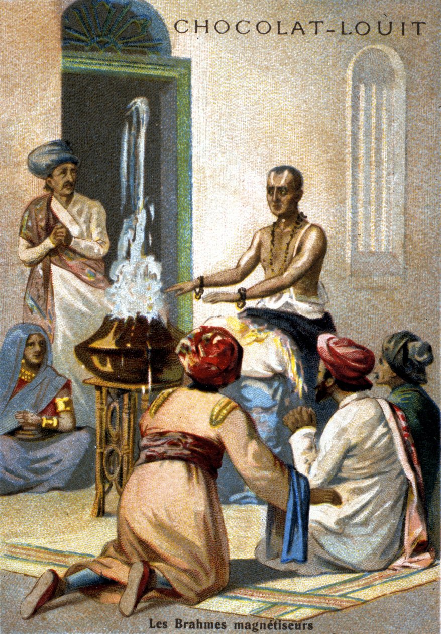 A Brahman mágnesezők. század végi kromolitográfia.. alkotó: Unknown artist