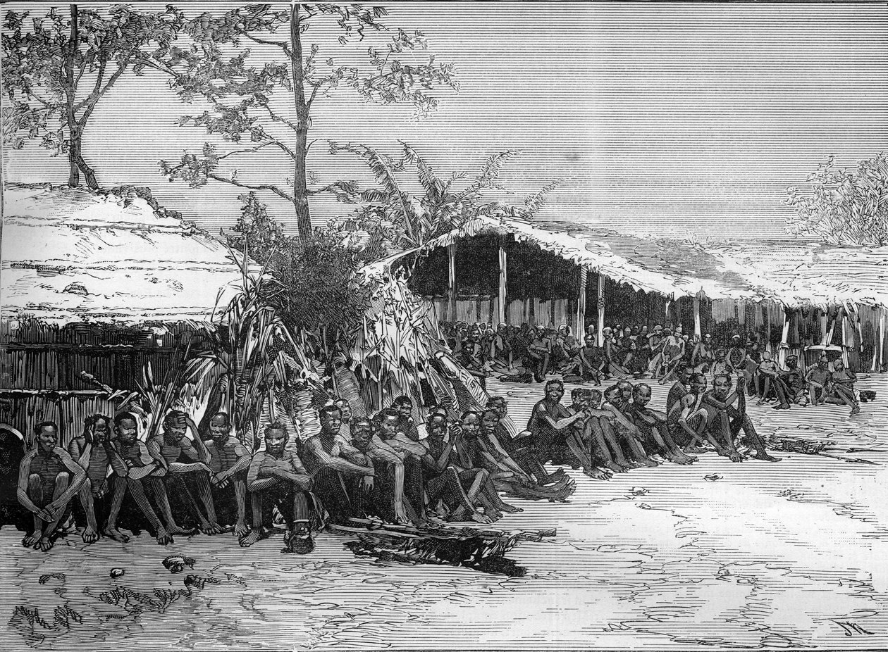 A Brazza-misszió Nyugat-Afrikában (Pietro Paolo Savorgnan di Brazza vagy Pierre Paul Francois Camille Savorgnan de Brazza alkotó: Unknown artist