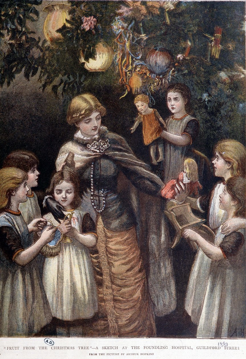 Szegény gyerekek karácsonyfája, London, 19. század vége alkotó: Unknown artist