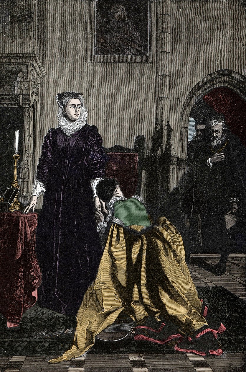 A halál letartóztatásáról szóló könyv Mary Stuartnak (Skócia királynője alkotó: Unknown artist