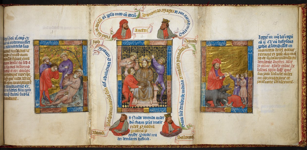 Noé részegsége; Krisztus kigúnyolása; Elizeus prófétát gúnyoló gyerekek. alkotó: Unknown artist
