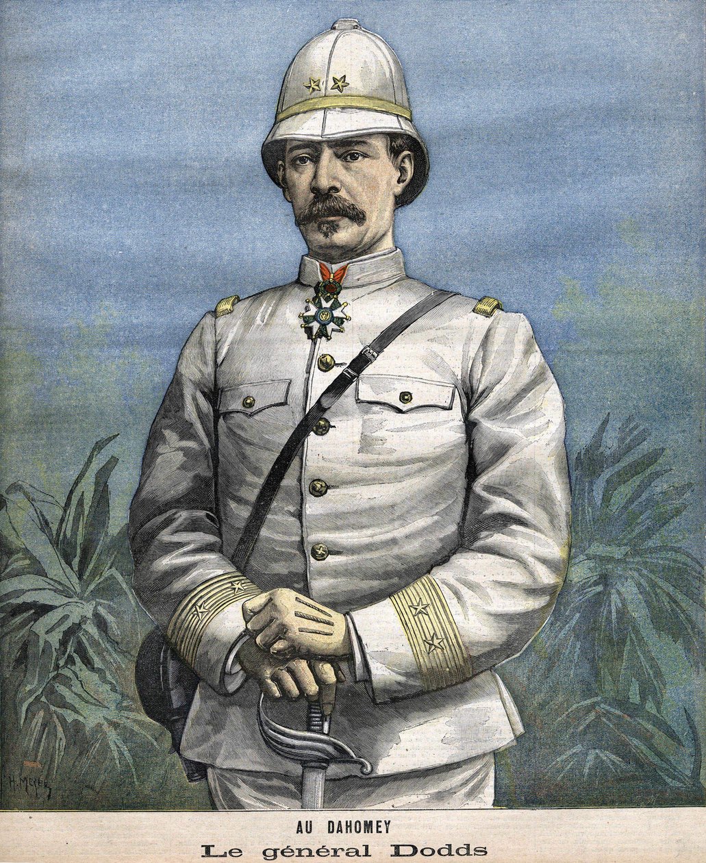 Alfred Amédée Dodds francia tábornok (1842-1922) Beninben (Dahomey) 1892-ben alkotó: Unknown artist