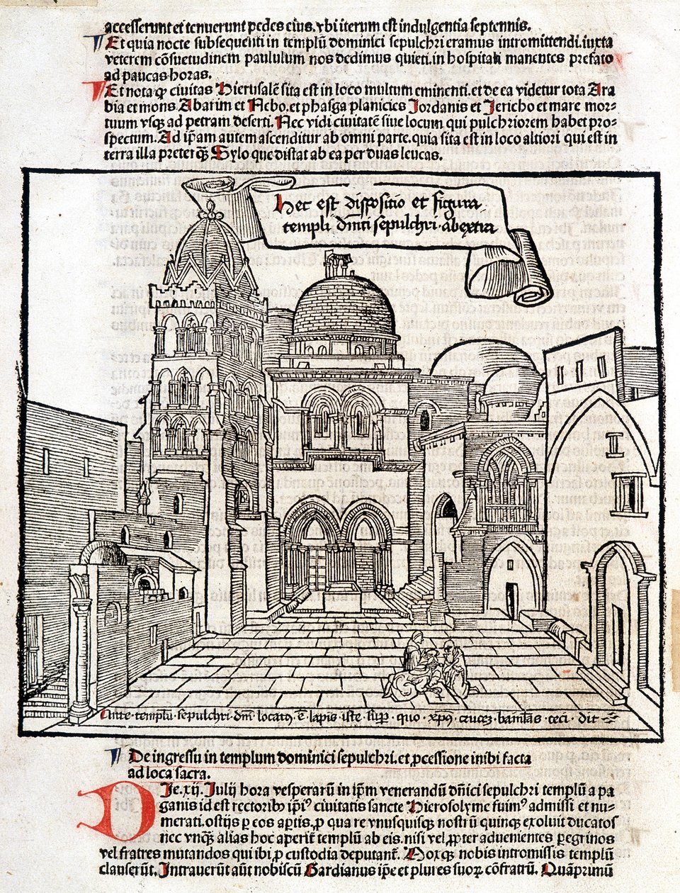 A Szent Sír – Breydenbach Bernard „A szent peregrinációk” című művében alkotó: Unknown artist