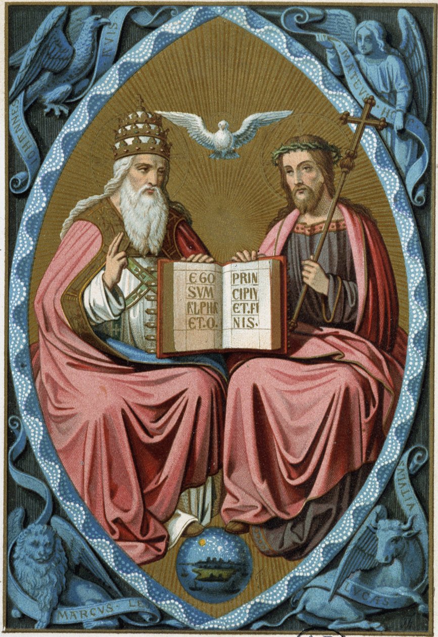 A Szentháromság - chromo.19. század, egy 15. századi orvos után alkotó: Unknown artist