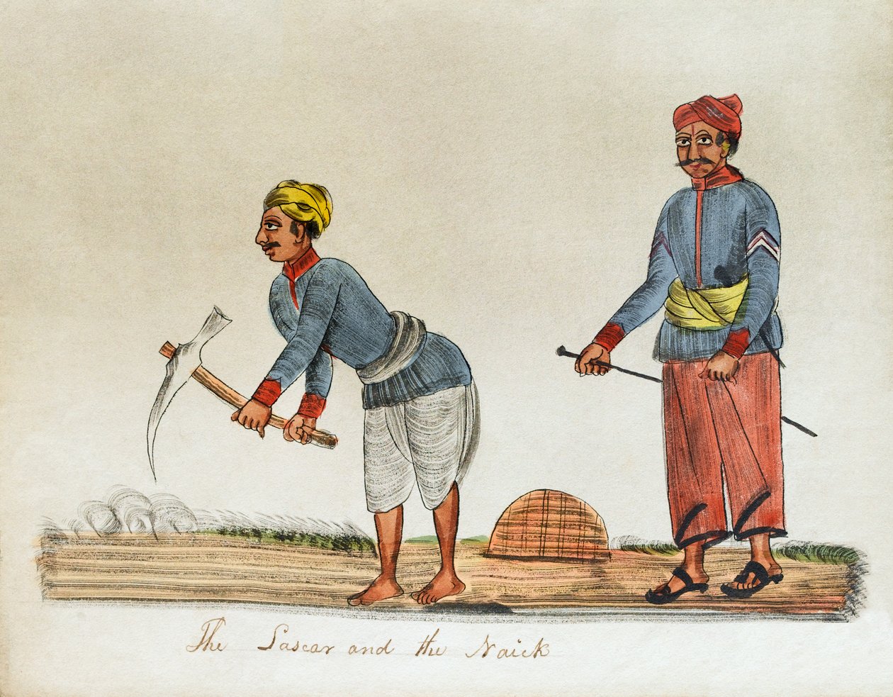 „A Lascar és a Naick”, India alkotó: Unknown artist