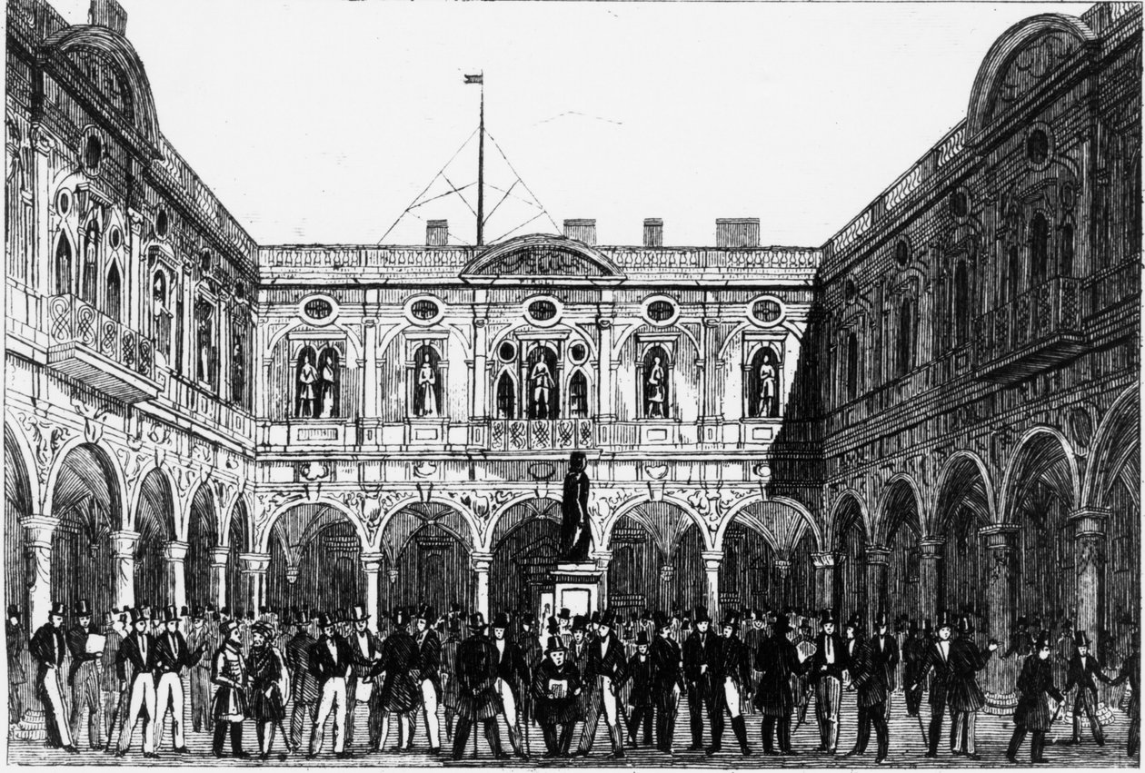 A londoni tőzsde 1821-ben. alkotó: Unknown artist