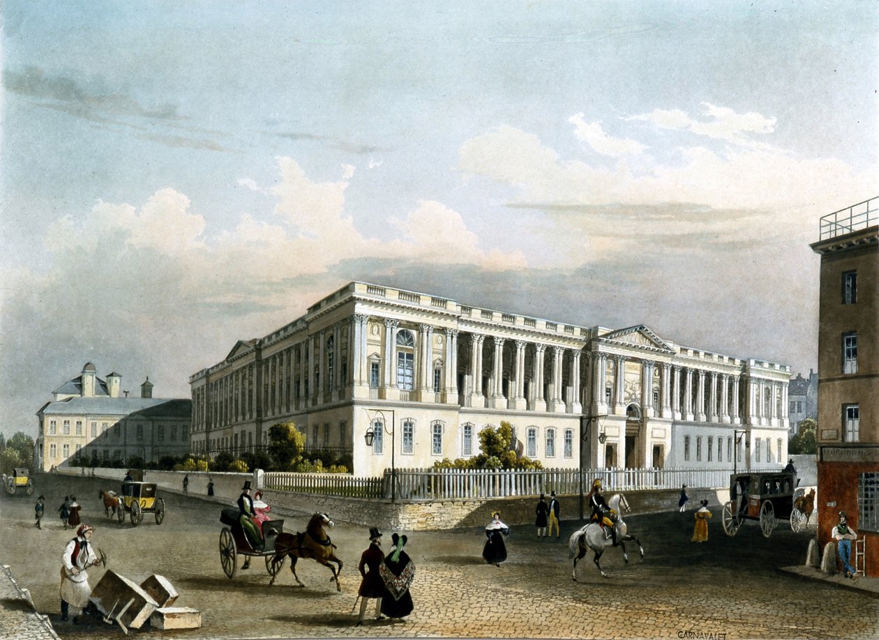 A Louvre 1840 körül alkotó: Unknown artist