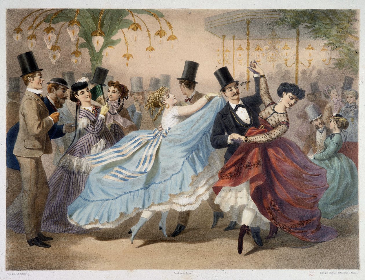 A Mabille-bál, 1860 körül alkotó: Unknown artist