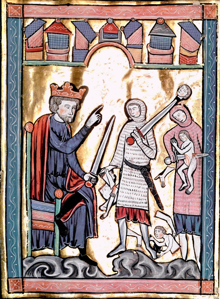 Az ártatlanok mészárlása Miniatűr a „Liber Psalmorum Cum Calendario”-ból vagy a „Psaltier à l