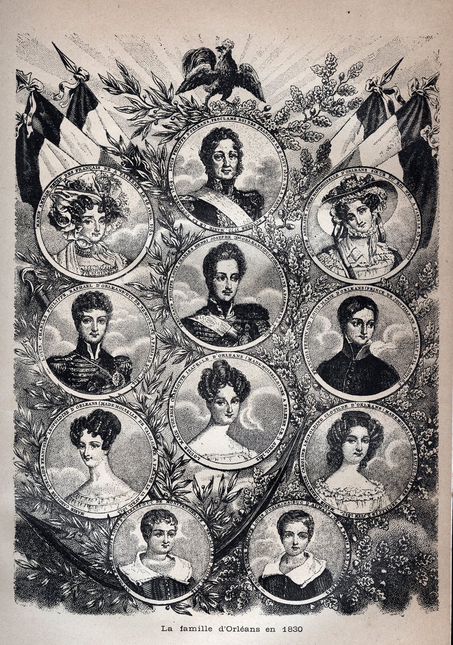Az Orleans család 1830-ban - Louis Philippe - alkotó: Unknown artist