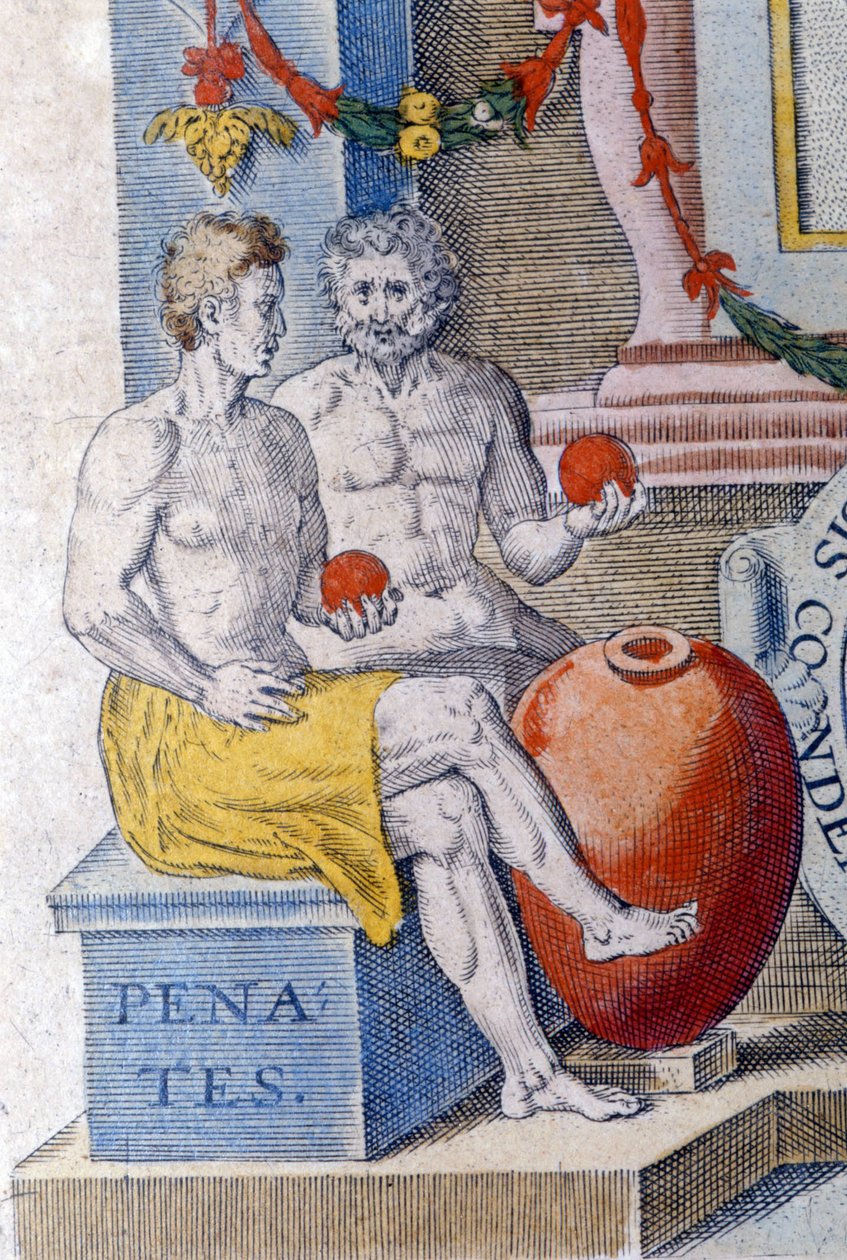 A Penates. (a várost vagy az otthont védő házi istenek). alkotó: Unknown artist