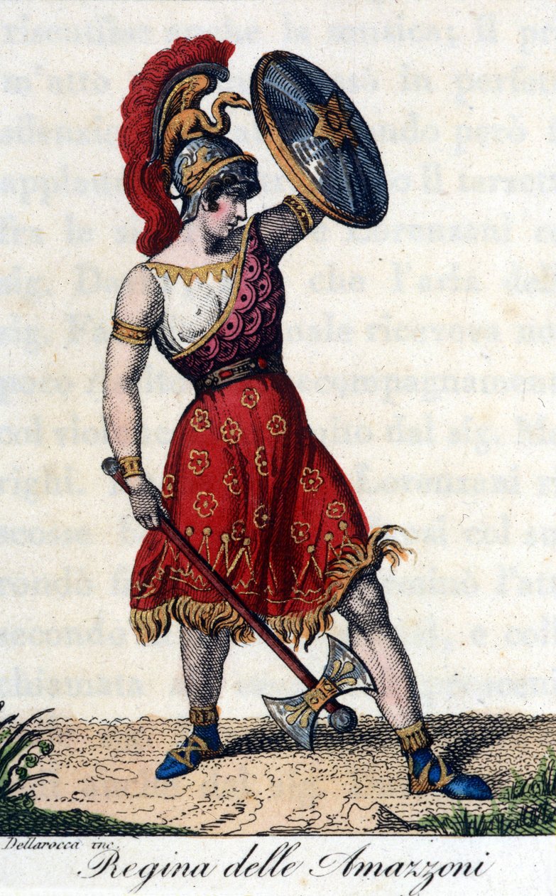 Az amazonok királynője. Operafüzet illusztrációja. 19. század. alkotó: Unknown artist