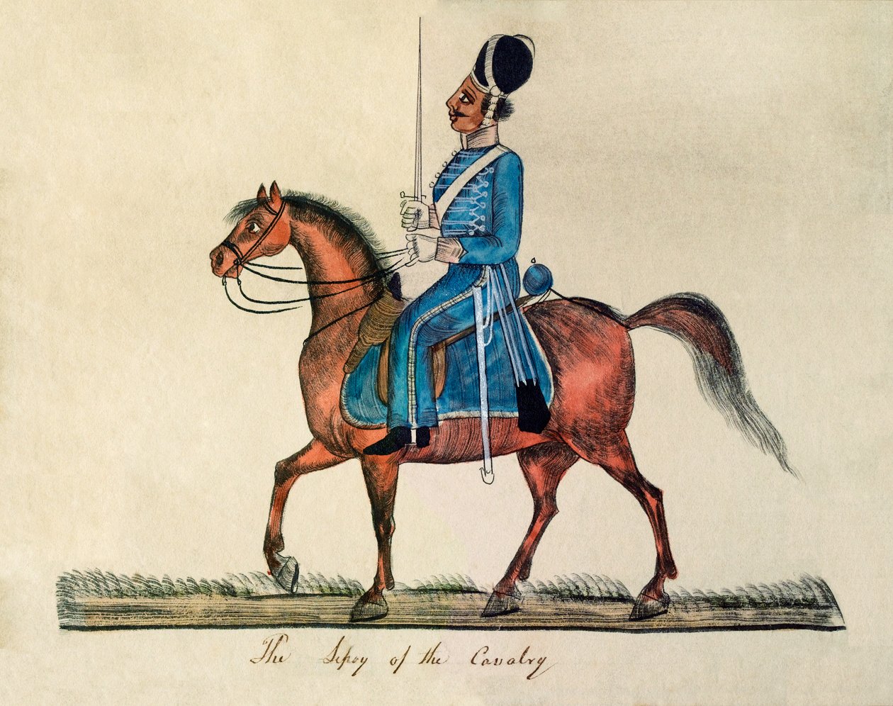 „A lovasság sepoja” alkotó: Unknown artist