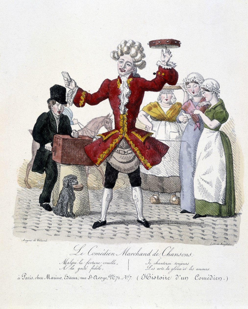 A dalkereskedő komikus c. 1820 alkotó: Unknown artist