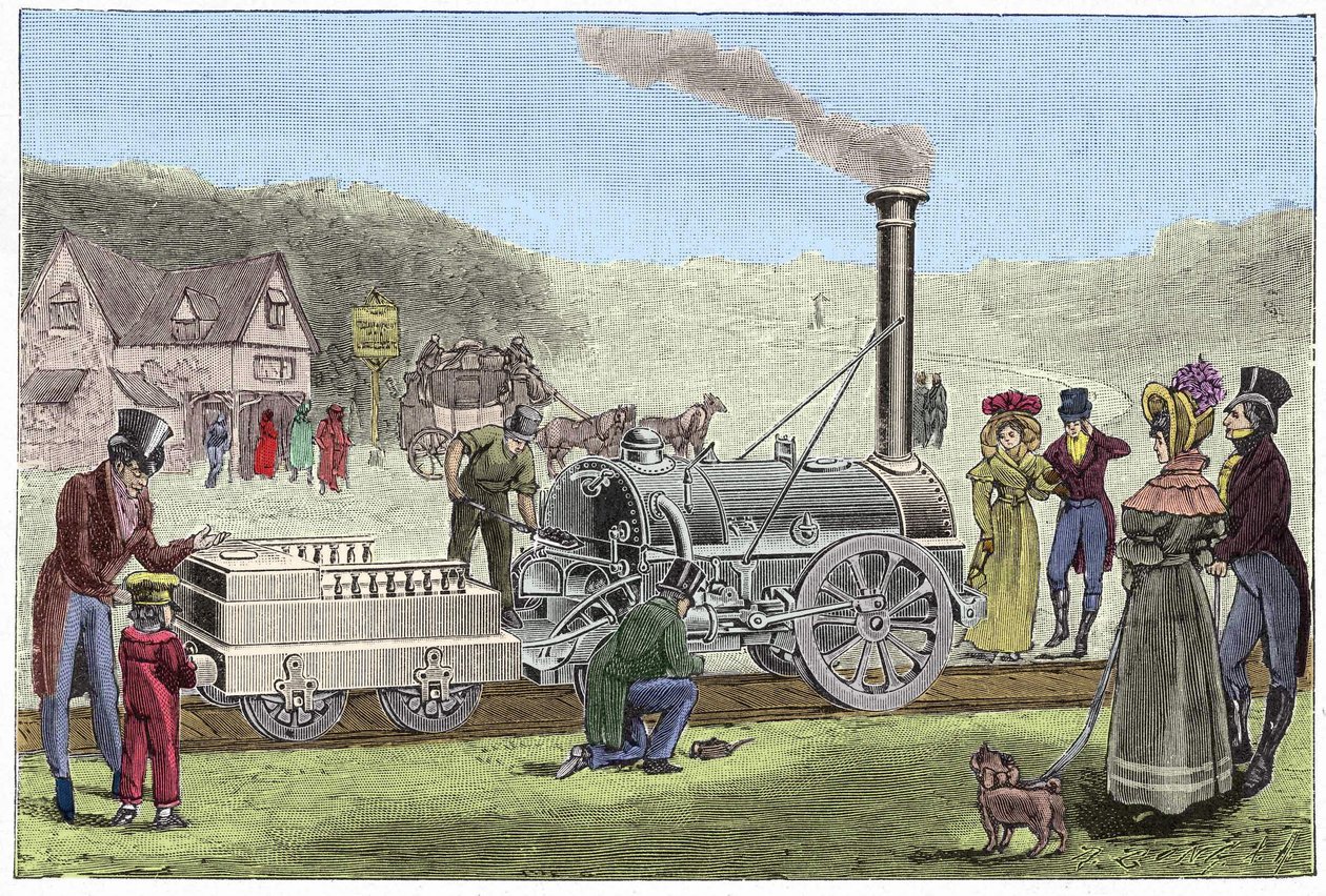 A Stephenson-mozdony „A rakéta” (1830) alkotó: Unknown artist