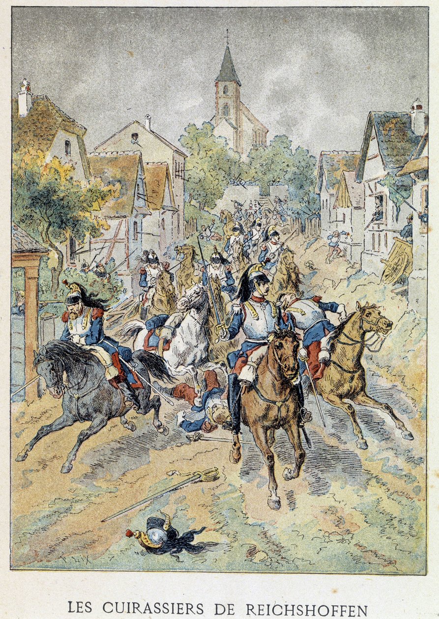 Reichshoffen csatahajói (Froeschwiller Woerth, Froeschwiller-Woerth), augusztus 6. alkotó: Unknown artist