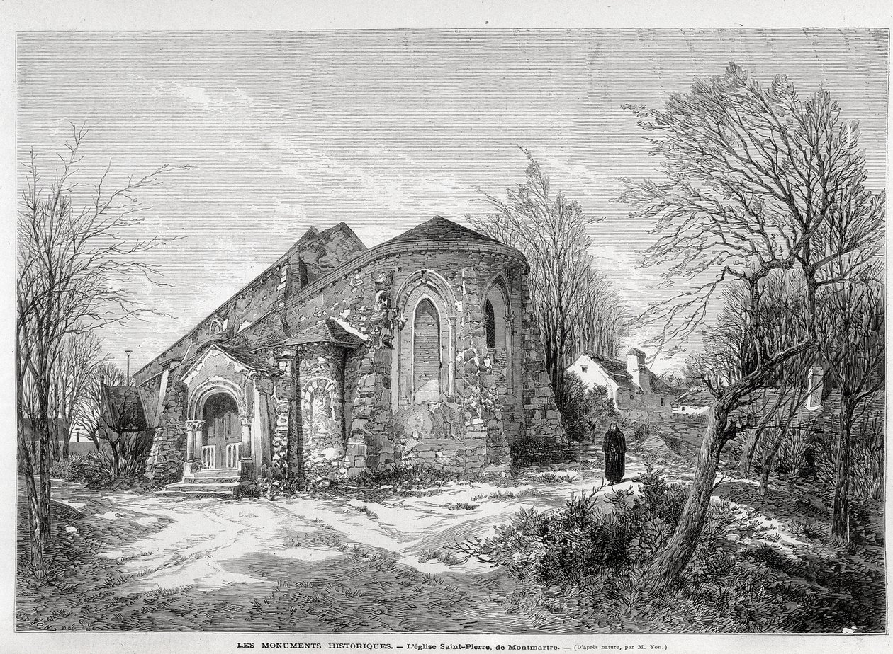 A Saint Pierre de Montmartre-templom - „Az illusztrált világban” 1873.05.04-től alkotó: Unknown artist