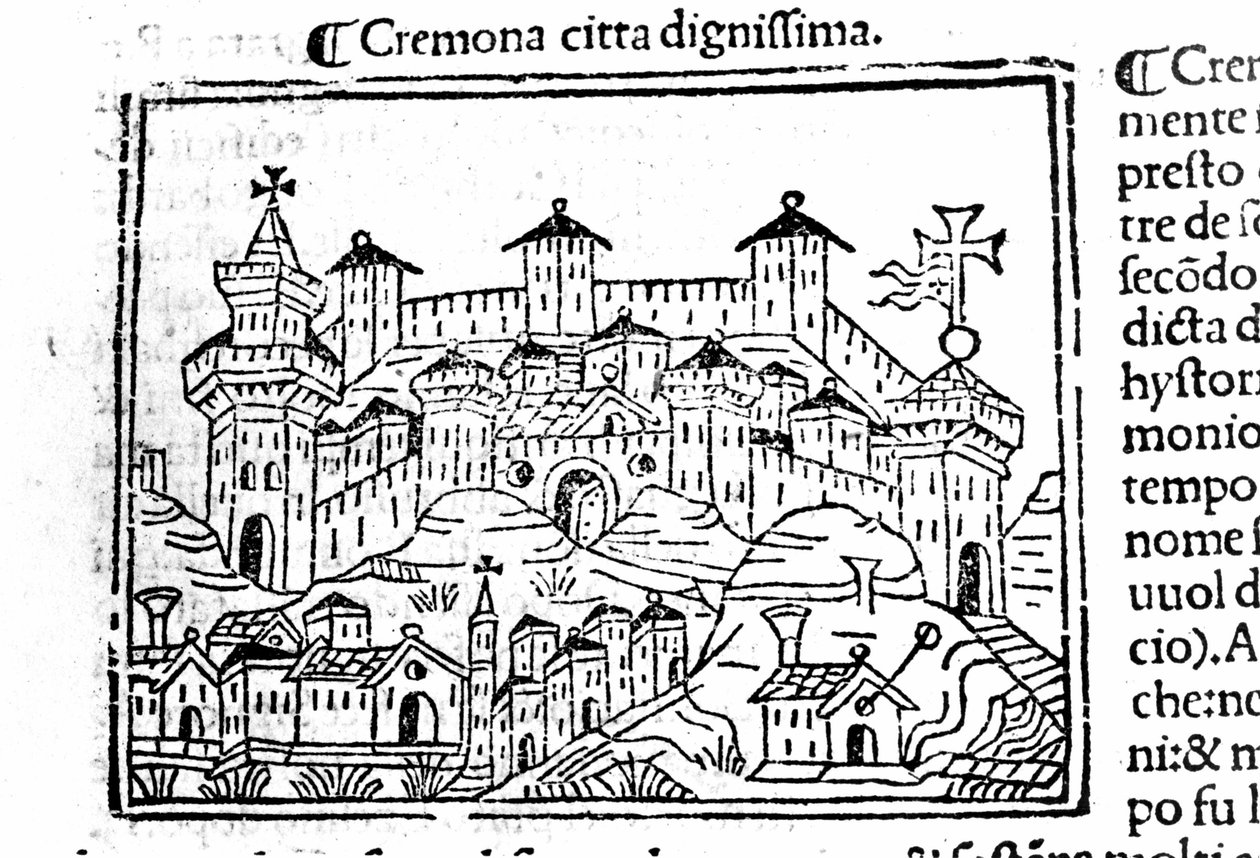 Cremona városa Jacopo Foresti után alkotó: Unknown artist