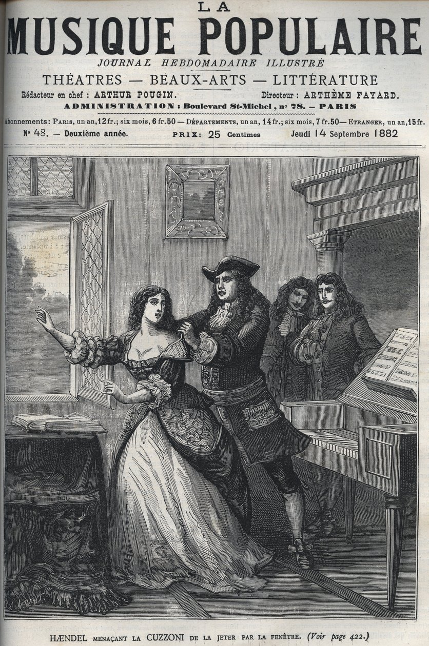 A zeneszerző George Frederick Handel (Georg Friedrich Handel alkotó: Unknown artist