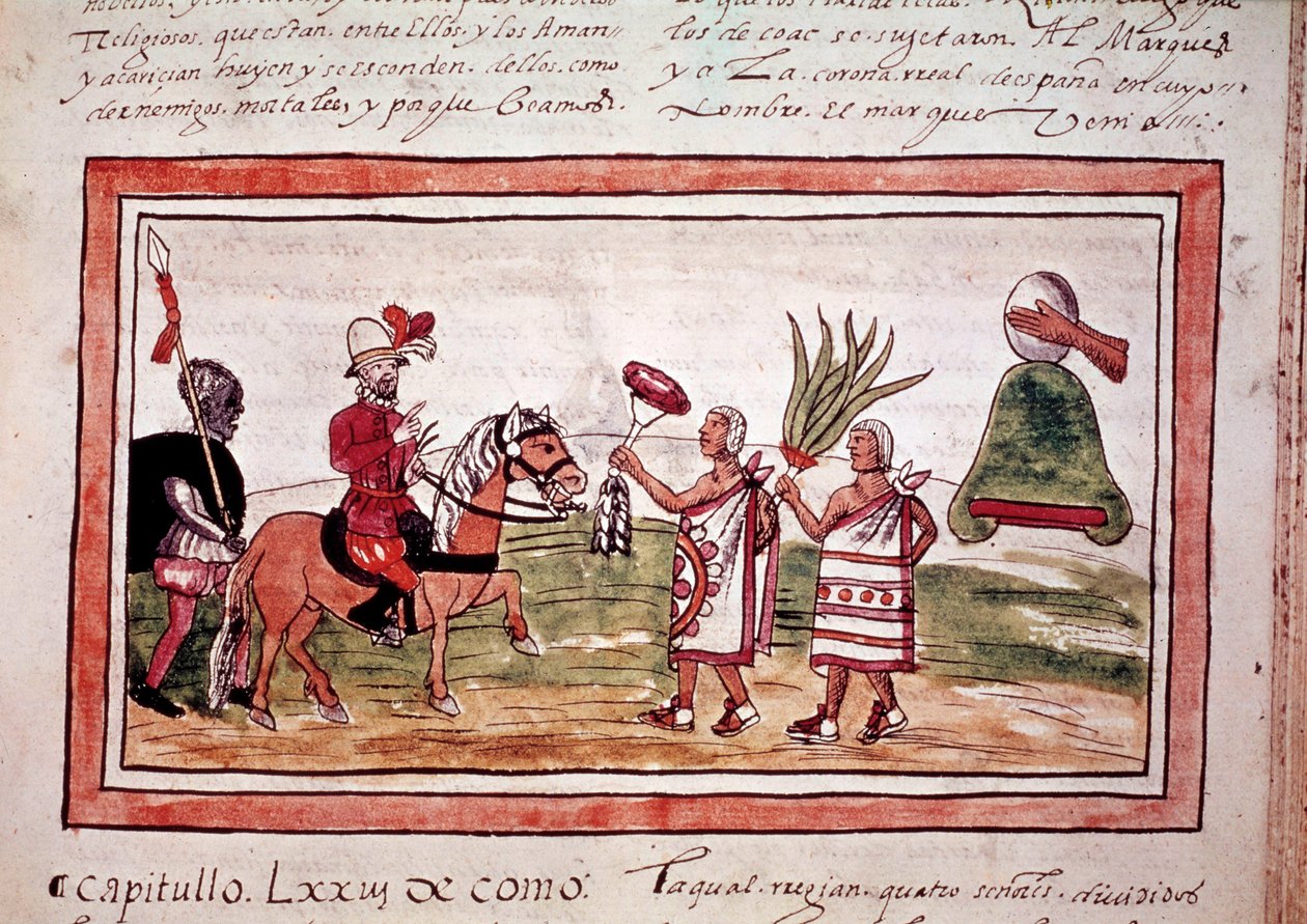 Hernando Cortes (Hernan vagy Fernando Cortes vagy Cortez) spanyol hódító Mexikó meghódítása alkotó: Unknown artist