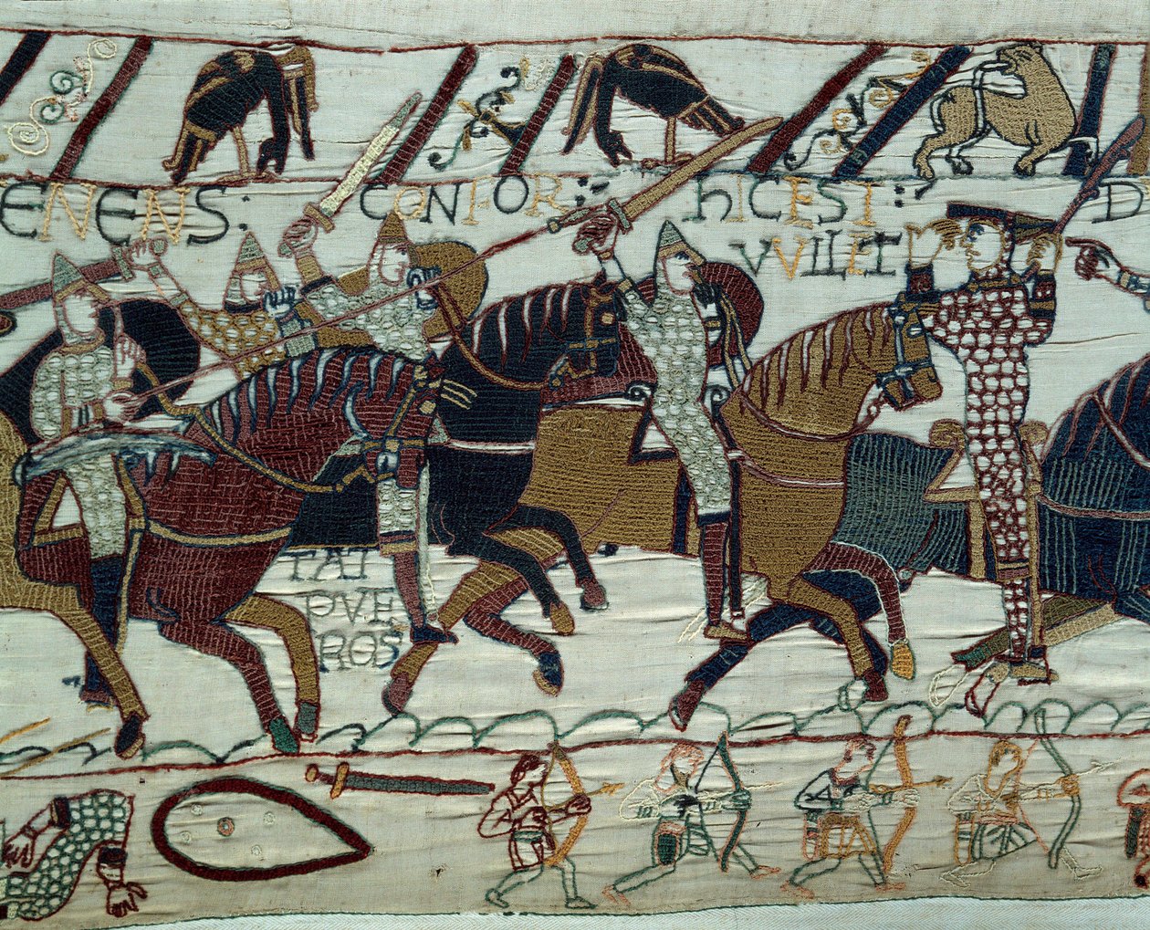 Anglia meghódítása Normandia Hódító Vilmos (1027-1087) hercege serege által: Guillaume herceget katonái úgy ismerik fel, hogy felemelték sisakját a hastingsi csata során. alkotó: Unknown artist